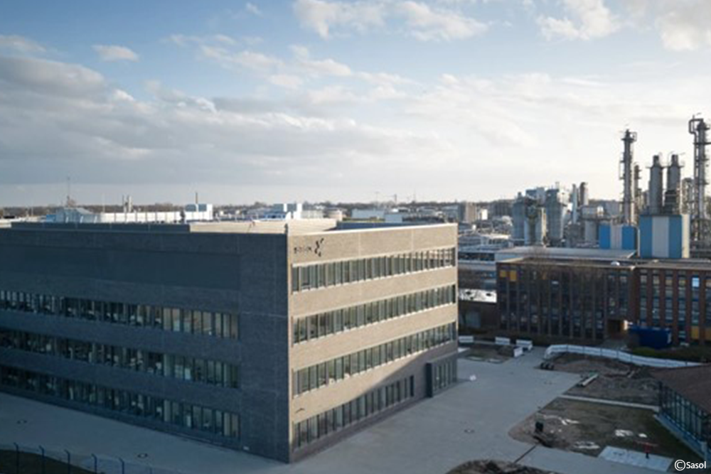 Außenansicht des Firmengebäudes der Firma Sasol