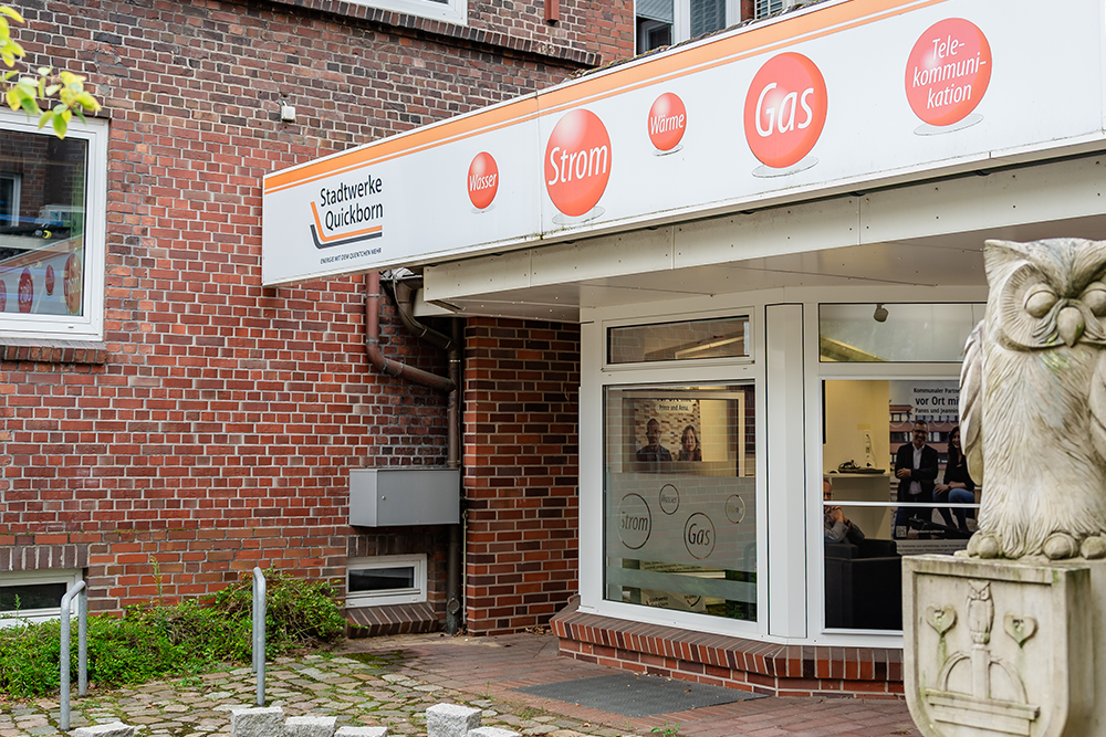 Außenansicht der Stadtwerke Quickborn